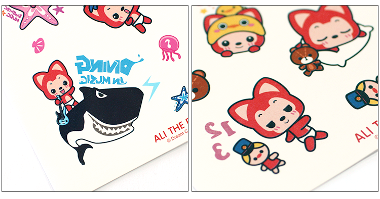 Một con gấu trúc nước dán không thấm nước và mồ hôi kéo dài dễ thương cartoon pattern anime xung quanh dán hình xăm chính thức đích thực hình dán anime