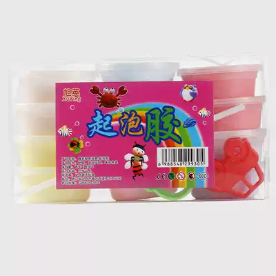 Hand-made foaming glue shelf hand-made blistering glue blind bag 11-year-old Crystal mud foaming rubber foot Plasticine stool