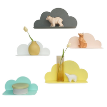 Lianglu punch-free wall storage rack macaron color cloud rack bedside storage rack milk tea shop wall decoration