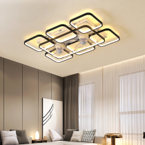 Living room fan lamp 2021 new simple restaurant 52-inch large-scale suction roof ceiling fan with lantern suite set