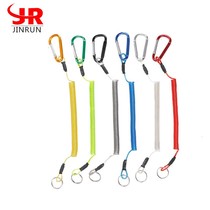 Road sub-clamp steel wire with climbing buckle anti-lose hand rope control fisher hanging buckle rope 6 Thrones strong pull spring hanging rope