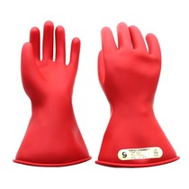 Tianjin Shuangan brand 2 5KV00 class live work latex gloves insulating gloves electrician low voltage protection 500V
