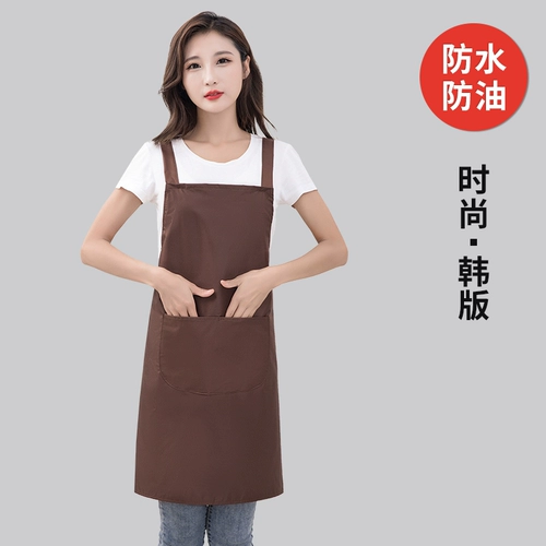 Модный водонепроницаемый фартук для работы, делается под заказ, с печатью вашего логотипа, в корейском стиле