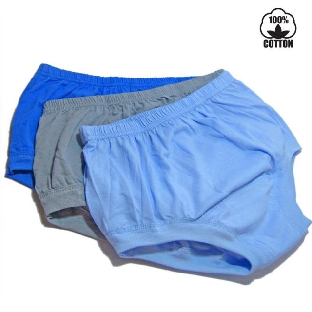 4 ông già cotton cao eo lỏng lẻo tóm tắt ông nội cũ ông già bông lớn kích thước quần short đầu quần lọt khe nữ