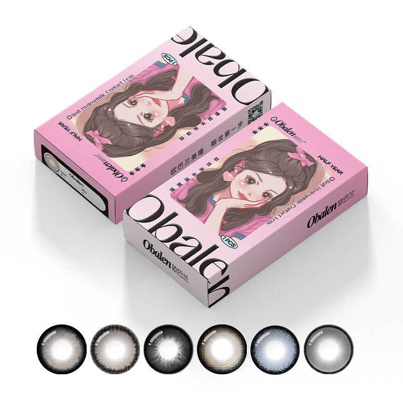 【网红爆款】Obalen欧巴兰美瞳半年抛2片大直径扩瞳彩色隐形眼镜