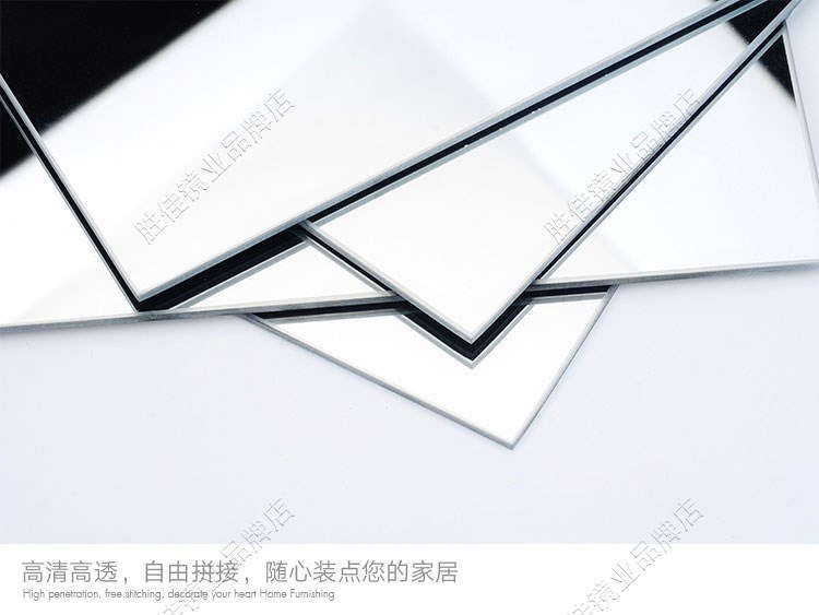 Gương treo tường thân gương không khung kết hợp treo tường dán phòng khách khâu ống kính ký túc xá sinh viên lắp gương - Gương gương kính dán tường