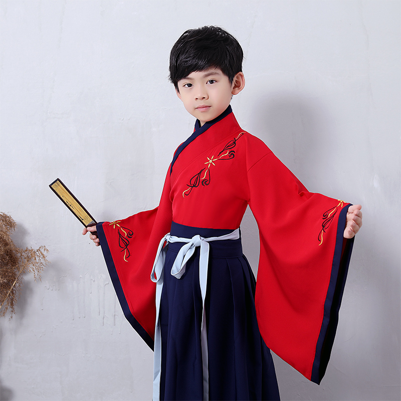 男童改良式汉服 复古国学服 图3