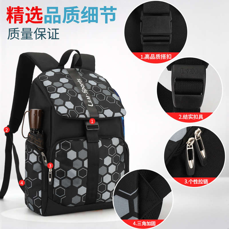 Shoulder Bag nam Ba lô lớn dung lượng Travel Bag Giải trí Computer Túi Xu hướng thời trang High School Student Bag