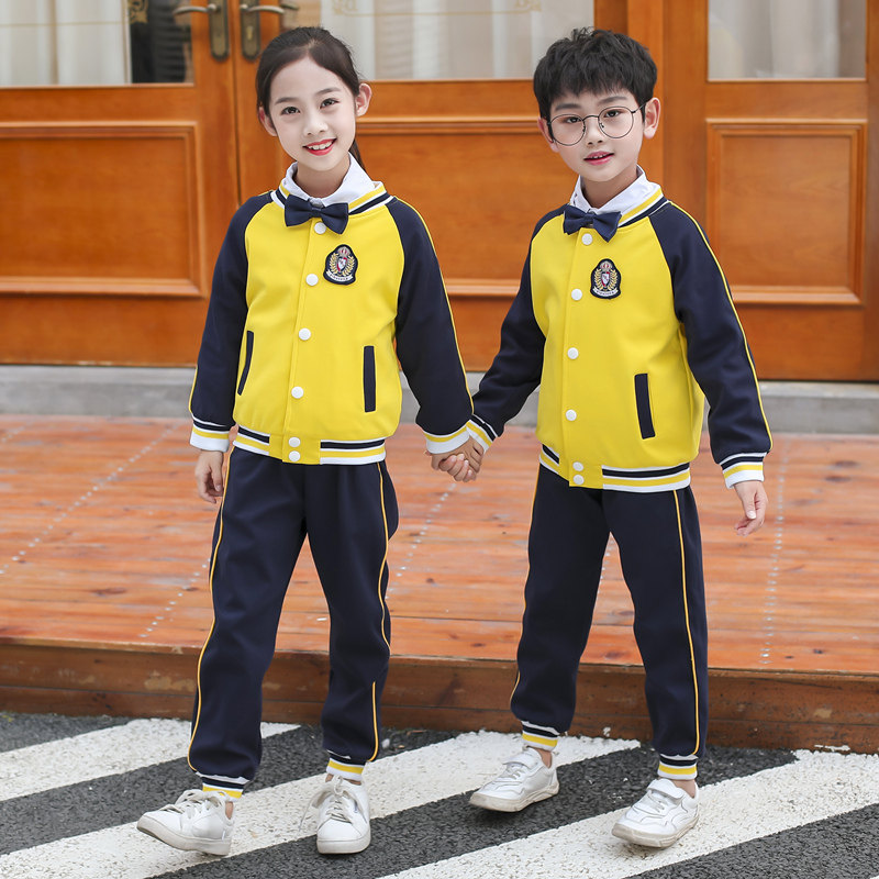 Kindergarten Garden Clothing Spring Autumn Suit Elementary School Children's School Uniforms Class Clothes Autumn Winter Children Yinglun Wind Sportswear Three Sets