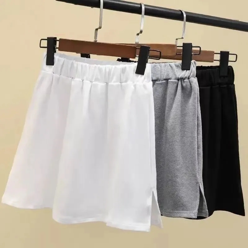 Sweatshirt Base Layer Magic Piece for Women, Shark Pants Paired with Sweatshirt or Sweater, Exposed White Edges, Layered Look, Inner Wear, Short Skirt with Ruffled Hem Sweatshirt Base Layer Magic Piece for Women, Shark Pants Paired with Sweatshirt or Sweater, Exposed White Edges, Layered Look, Inner Wear, Short Skirt with Ruffled Hem