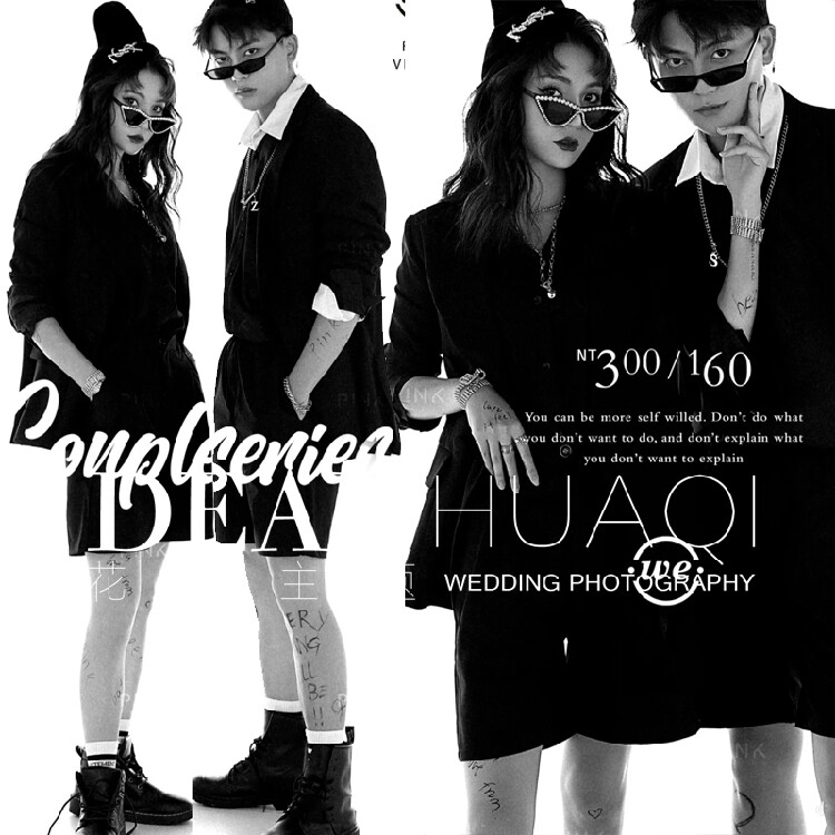 Studio Exhibition New Fashion Tide Shorts Suite Couple Wedding Dressing Themed Clothing