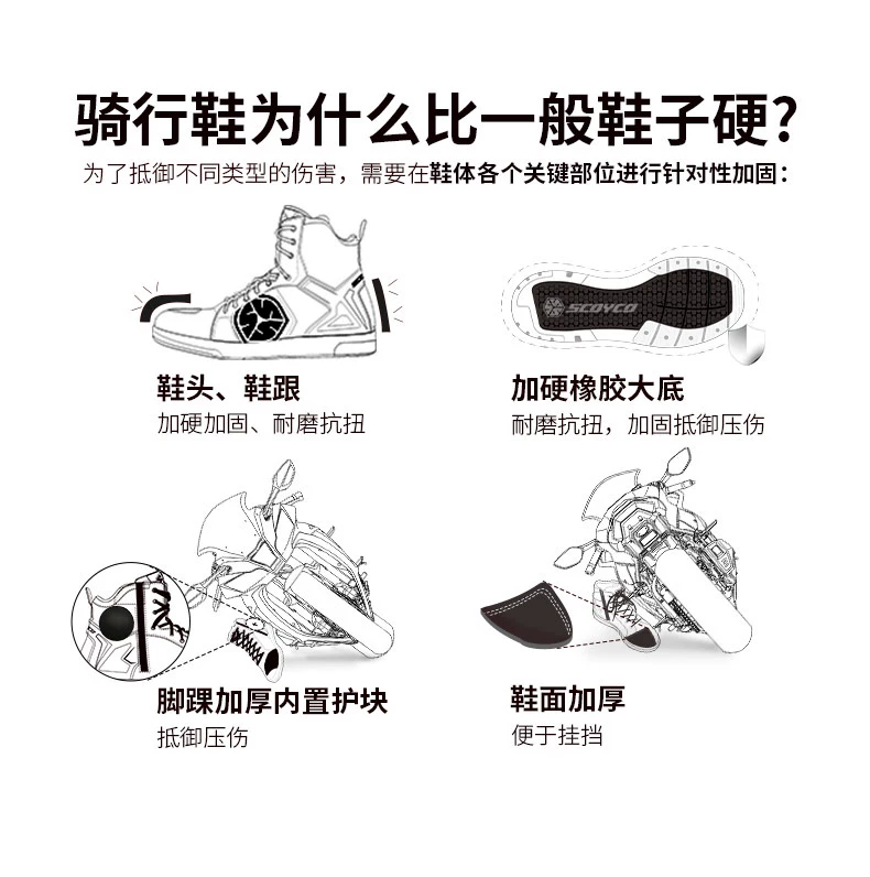 giày đi du lịch nam Giày đi xe máy Saiyu, giày đi xe máy đường đua, giày đua xe đua, thoáng khí, chống rơi, giày đi xe máy, thích hợp cho mọi mùa giày đi du lịch giày cho dân phượt