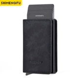 Вместительный и большой ультратонкий металлический кошелек, картхолдер, бумажник, анти-кража