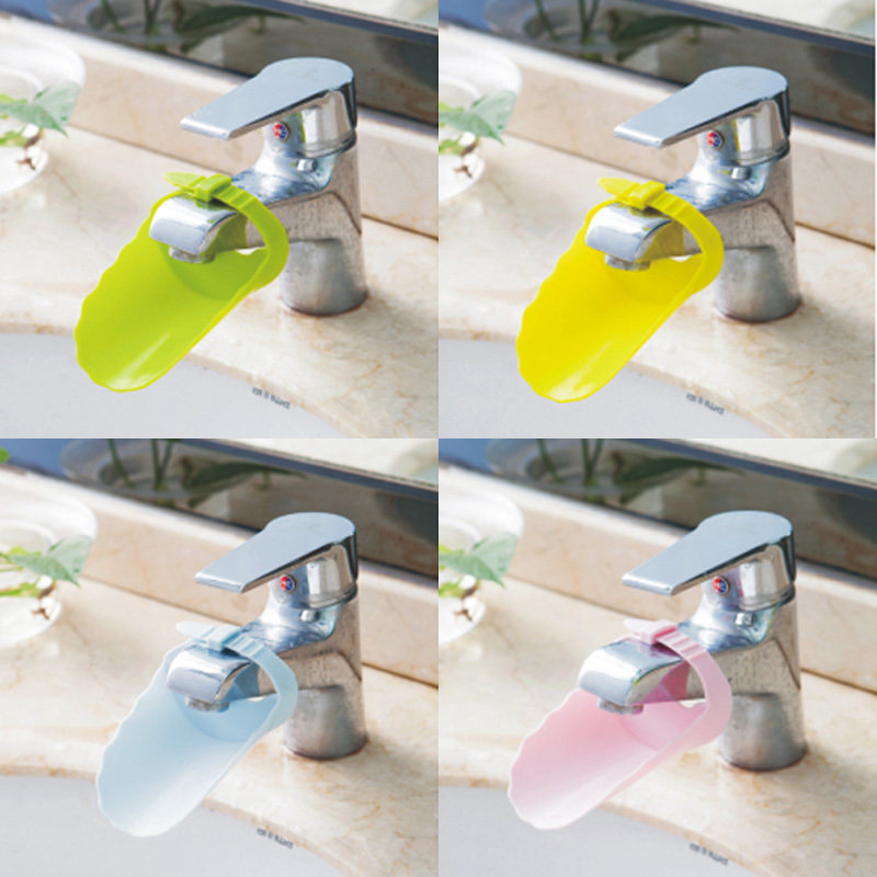 Children's tap extenders water nozzle Extender Water Guide Tank Washers Cartoon Aqueduct Baby Lengthening