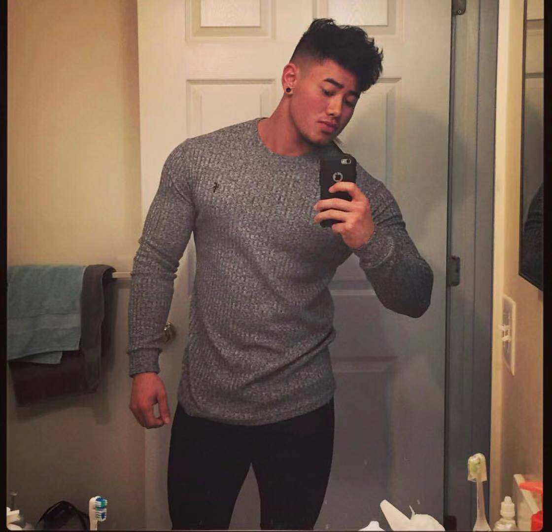 Fitness Net Red Jeremy Gao Shuai Wu Long the same FA round neck fitness training perspiration casual knitted elastic long sleeves