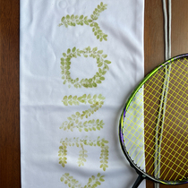 Badminton racket protective cover plant leaf dyeing bag storage flannel DIY rubbing single portable