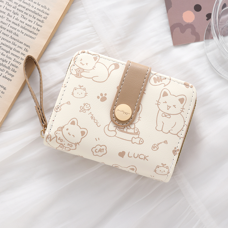 Simple Japanese-Style Wallet for Women, Short, Thin, Compact, Foldable Student Wallet, 2026 New Model, Cute and Unique Coin and Card Holder Simple Japanese-Style Wallet for Women, Short, Thin, Compact, Foldable Student Wallet, 2026 New Model, Cute and Unique Coin and Card Holder