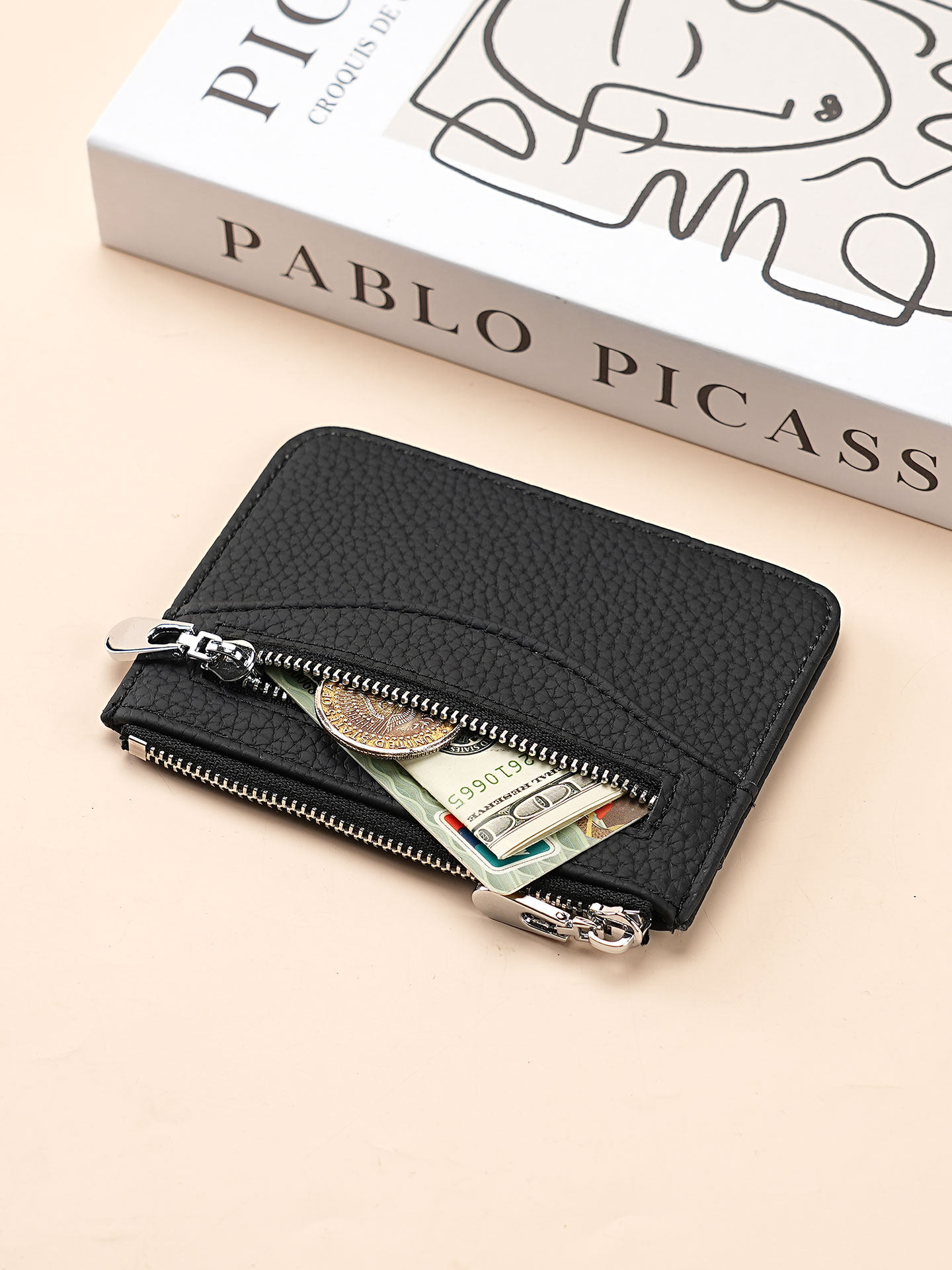2026 New Ultra-Thin Card Holder for Women, Exquisite and High-End Driver's License and Bank Card Holder, Compact Document Coin Purse Card Holder