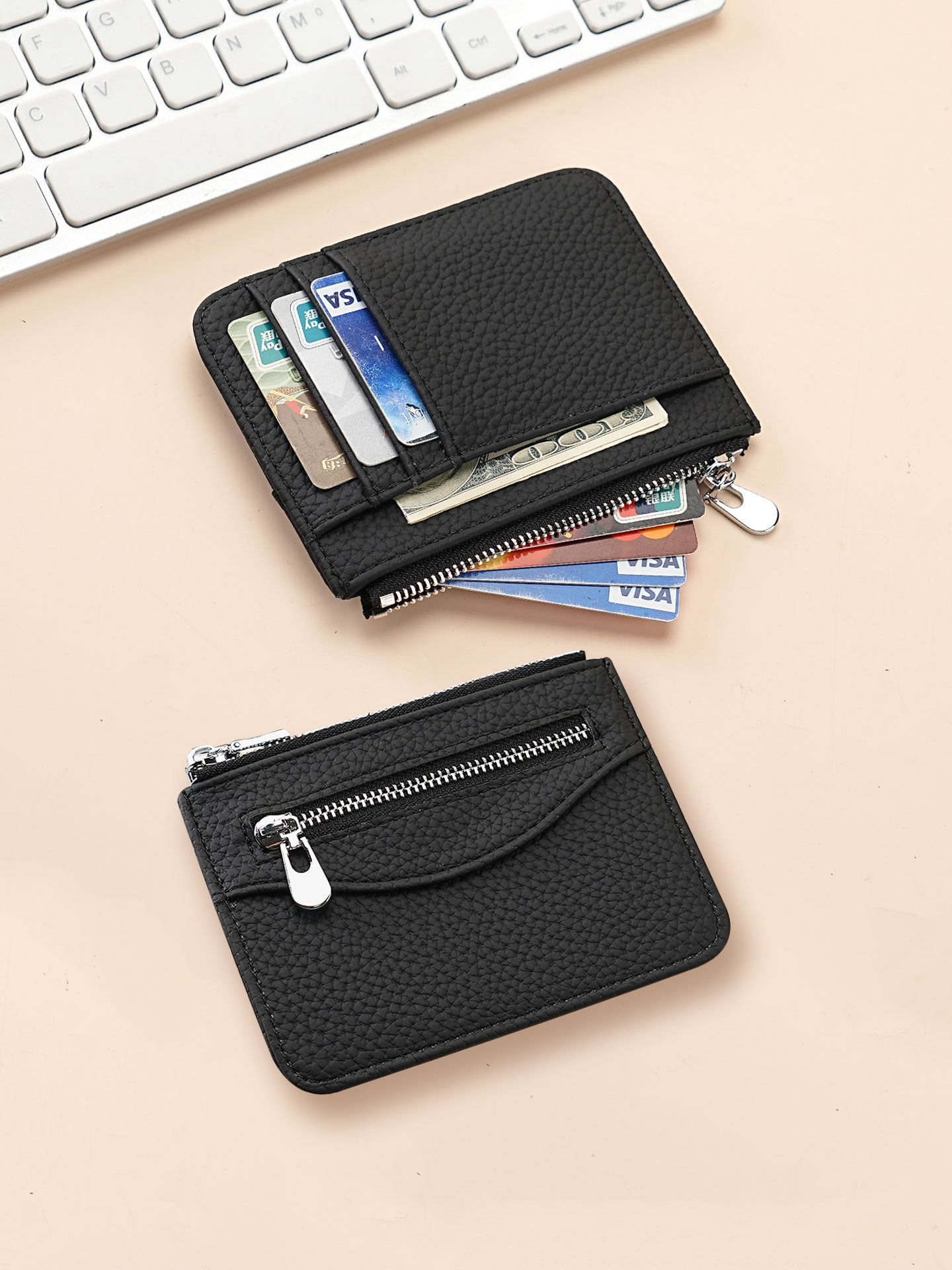 2026 New Ultra-Thin Card Holder for Women, Exquisite and High-End Driver's License and Bank Card Holder, Compact Document Coin Purse Card Holder