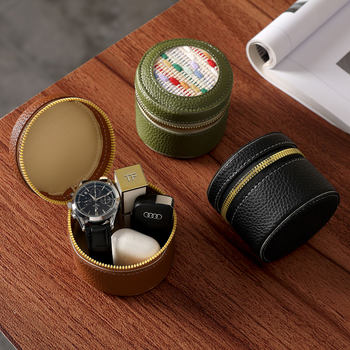 Retro Blanket Spliced Jewelry Box Large Capacity Handmade High-End Portable Mini Travel Small Items Cosmetics Bag