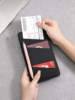 Passport Bag, Multi-Functional Ticket and Change Storage, Portable, Lightweight, Carry-On Passport and Ticket Holder for Overseas Travel