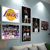 James Lakers championship NBA Championship poster Davis Howard brow mural