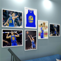Curry NBA poster Warriors win Photo Wall Thompson picture James Jordan decorative painting Kobe hanging painting