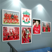 Premier League Manchester United Tottenham poster Liverpool hanging painting Arsenal Manchester City mural Chelsea bar football decoration