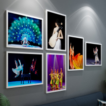 Group dance Sea dance folk dance frame decorative painting school classroom corridor practice room yoga hall wall art mural