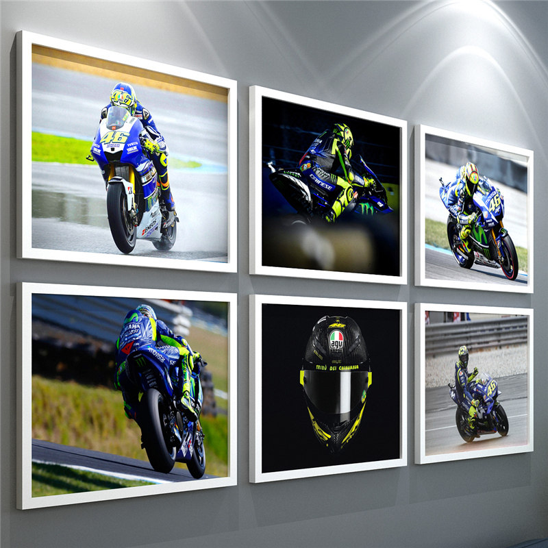 Kawasaki Dukadi Locomotive Poster Hung Painting Rosie Maquis Racing Biking Locomotive Mural Bedroom Decoration Painting