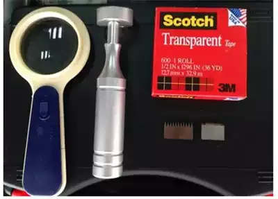 QFH paint film rower Bagrid knife coating paint adhesion tester with blade magnifying glass wrench
