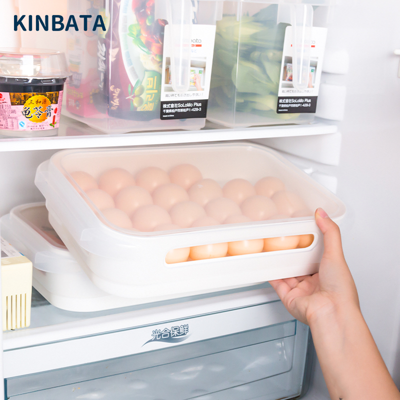 Japanese refrigerator egg container box of egg container box of chicken dumpling box packed egg plastic 24 g - tray egg rack