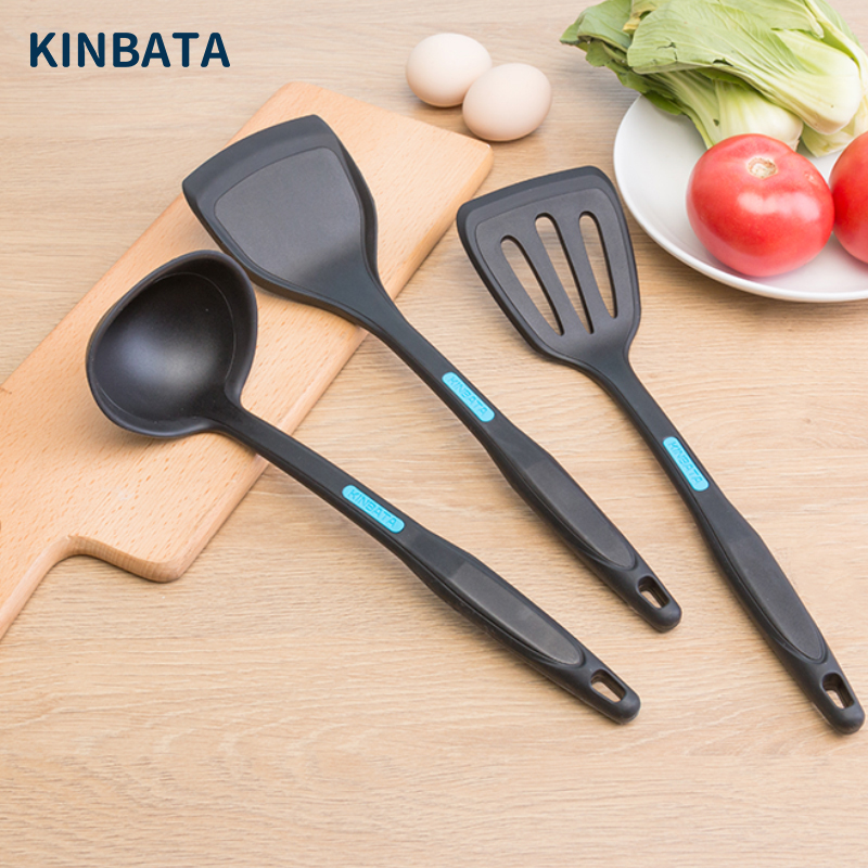 Japanese Non Stick Pan Shovel Kitchenware Home Kitchen Saute Scoop Shovel Long Handle Soup Spoon High Temperature Resistant Silicone Shovel Suit