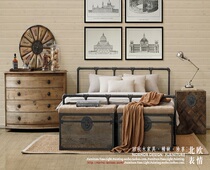 American retro iron bed 1 5 princess bed double bed 1 8 meters industrial style iron bed 1 2 iron bed simple