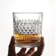 Whiskey glass foreign wine glass home retro carved glass beer glass water glass juice glass spirits glass set