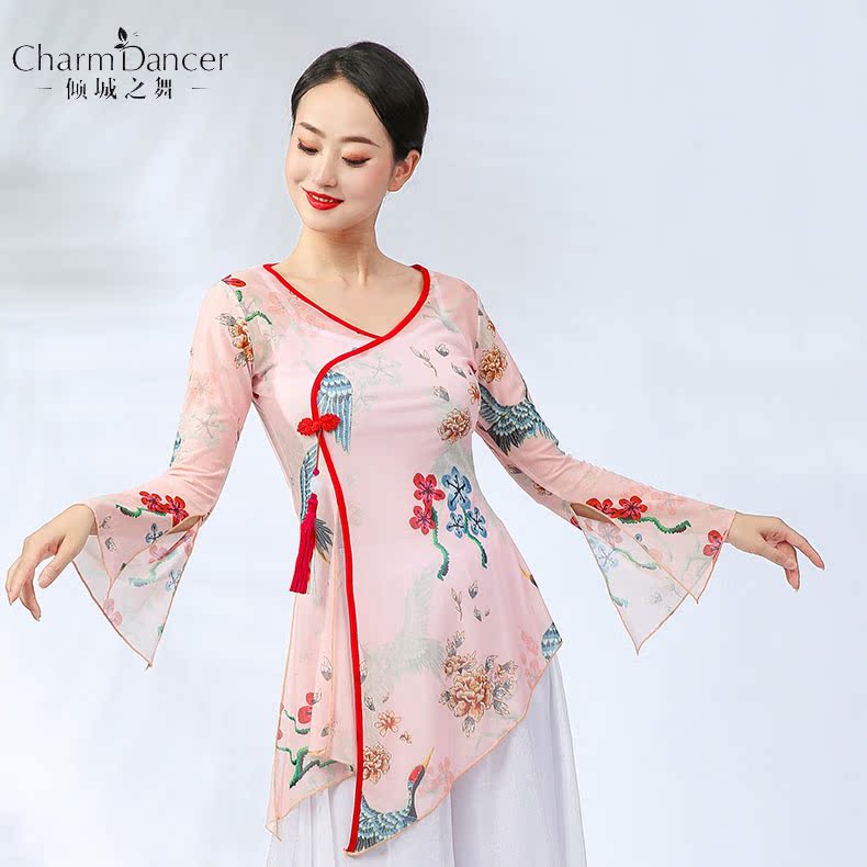 Chinese style classical dance gown female dance jacket printing dress and fluttering performances of Han Tang Nation 029