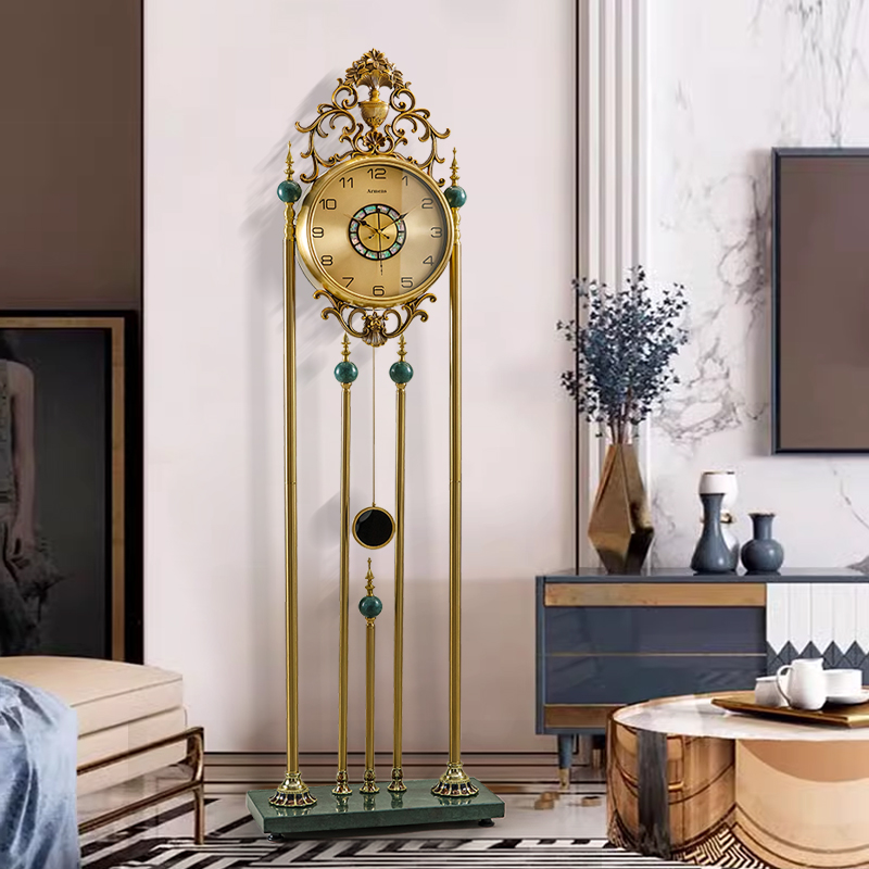 Eurostyle Landing Bell Light Extravagant High-end American Living-room Sofa Side Vertical Large Seat Bell Landing Adornment Pendulum-Taobao