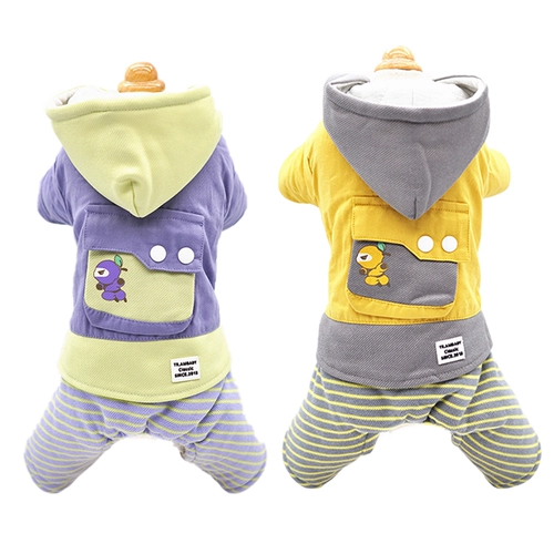 Ци Кейя любит Meng Little Ninja Pets осень осень и зима четырехфутовую хлопчатобумажную одежду.