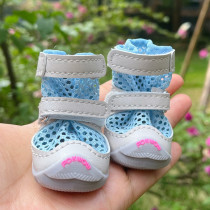 Chikojia DJJ dog shoes large mesh single layer Teddy dog ​​summer shoes fokwow dog shoes to prevent sole burns