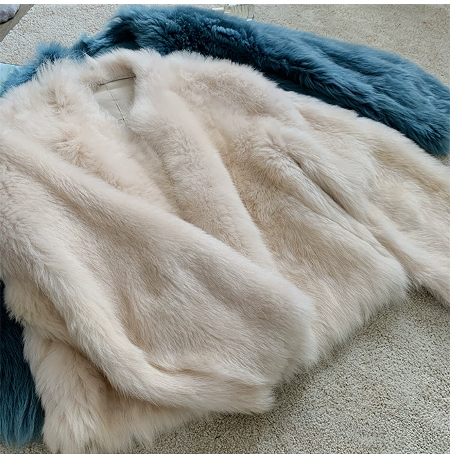 Zhien Fu Phản hồi nặng Nhập khẩu lông thú lông cừu một lông nữ lông mới - Faux Fur