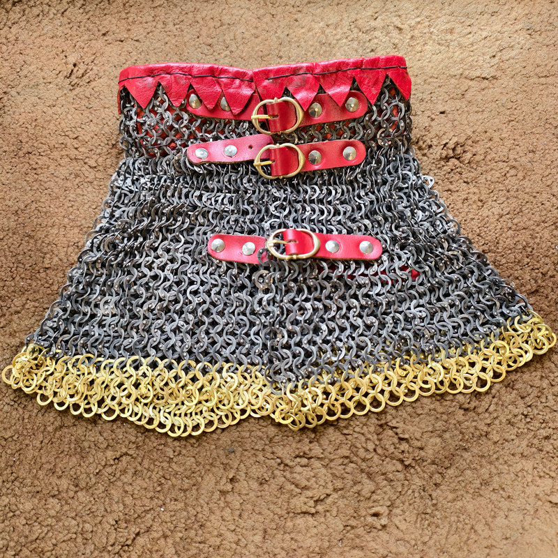 【Western European Series】Chainmail Neck Guard Medieval Knight Chain Armor Riveted Neck Guard Chainmail Neck Protector Free Shipping 【Western European Series】Chainmail Neck Guard Medieval Knight Chain Armor Riveted Neck Guard Chainmail Neck Protector Free Shipping