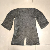 -Spot-lock armor medieval European armor riveting aluminum chain nail long chain armor 9mm real person can wear