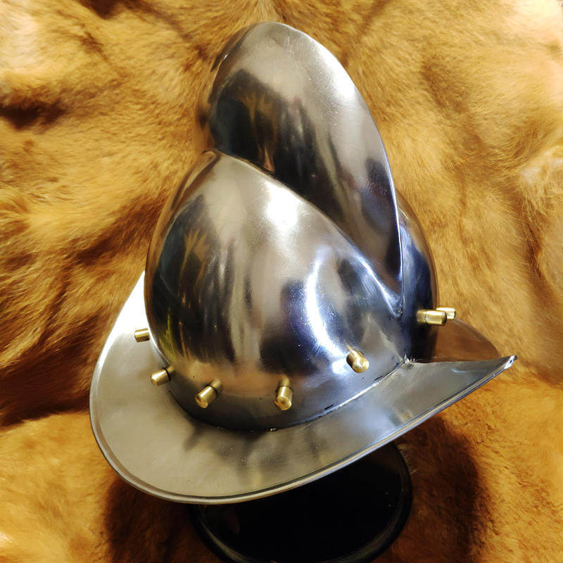 -Ordering-Medieval Spanish pot armor plate Duck Armor 16-century Long Rifle Safety Helmet can be worn