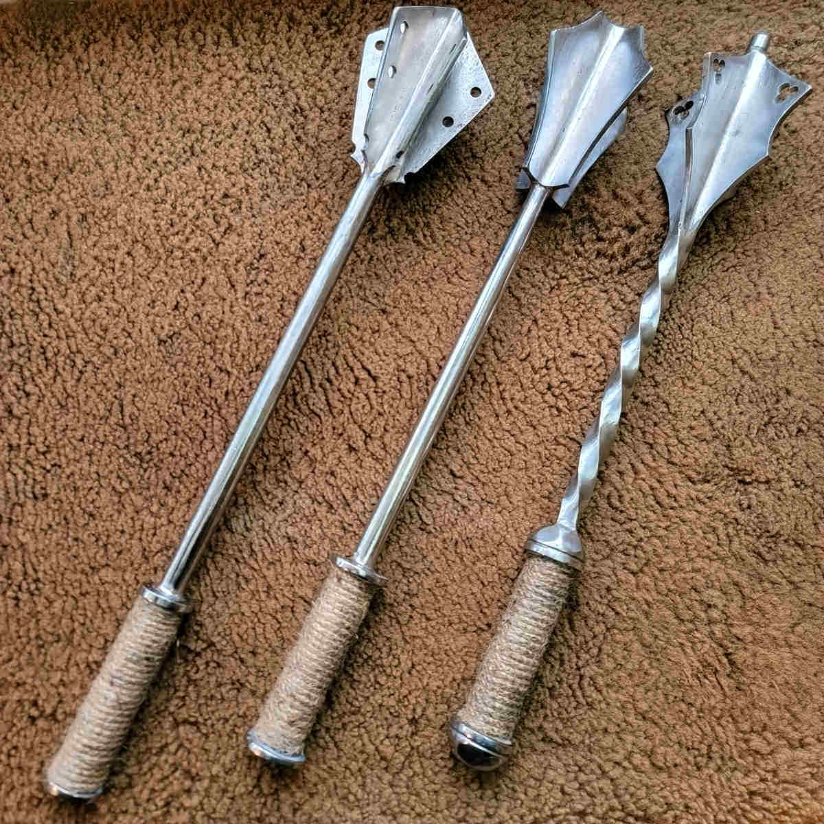 中世纪武器欧洲战争权杖测评：一把金属柄战锤的硬核魅力🧐--淘宝好物网, image size:1200x1200