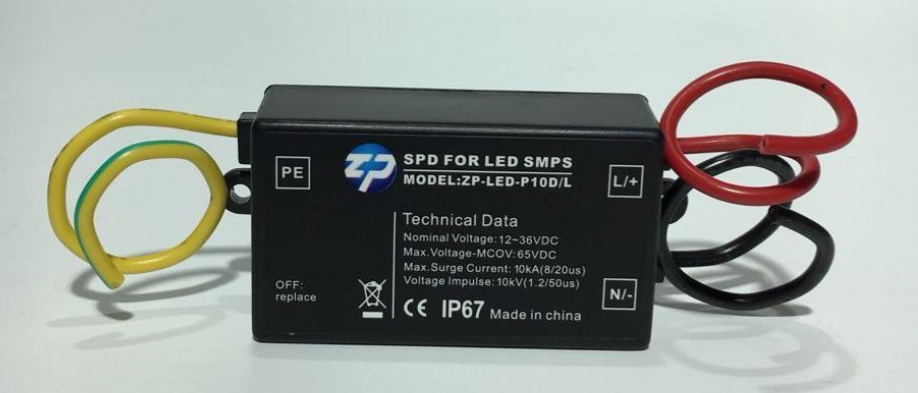 12v solar street lamp PE lightning anti-lighting mine-blocker zp-led-p100L