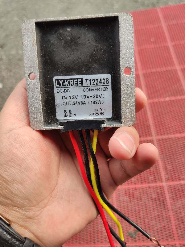 LY-KREE-T122408 12v to DC24V8A boost module 10-36V to 24V regulated power supply conversion