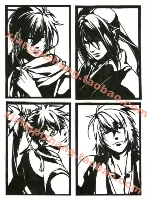 Rubber stamp engraving material Rubber brick engraving DIY drawings Moe cartoon cartoon drawings A4 laser printing drawings 2