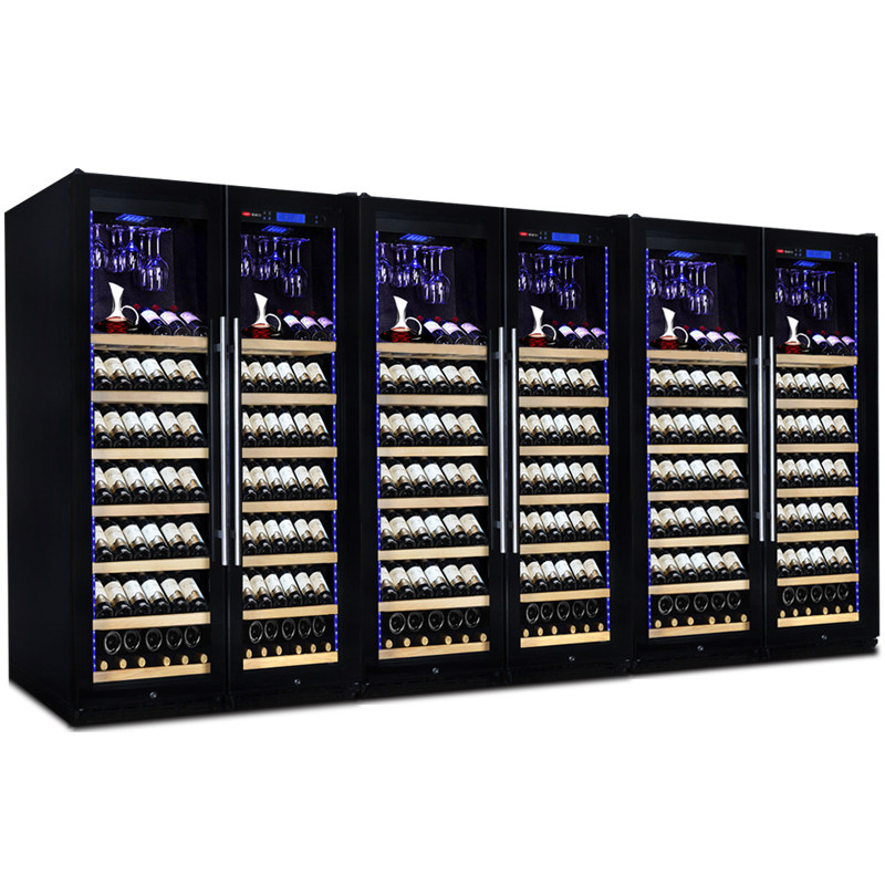 AKE Occole 368 Thermostatic Red Wine Cabinet Wine Cabinet Refrigerated Cabinet Tea Cabinet Ice Bar Display Cabinet three