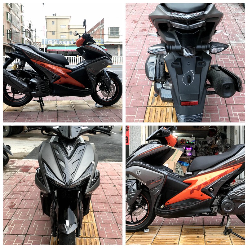 NVX155 AEROX155 Carbon fiber modified carbon cloth fiber housing pieces full car board spot