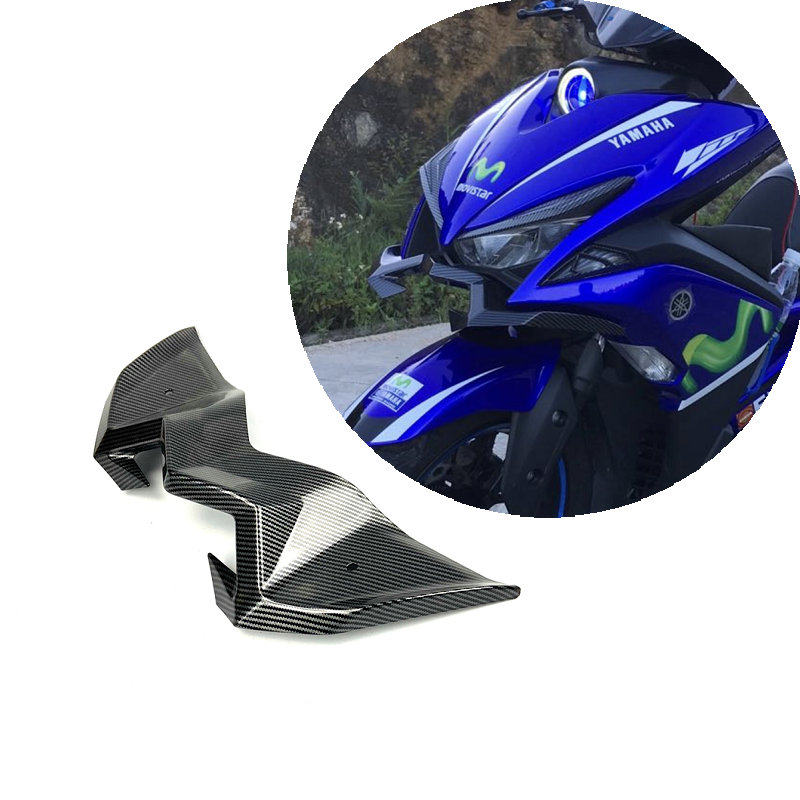 Apply 16-20 years NVX155 AEROX155 modified headlights lower lip carbon cloth fibre front shovel decorative shell